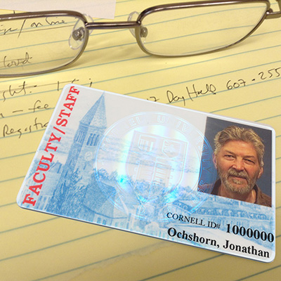 Jonathan's Cornell ID card
