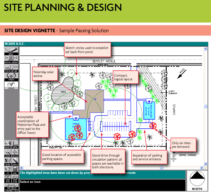 ARE Design Guide site plan example