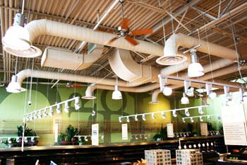 Exposed ducts, Whole Foods Store