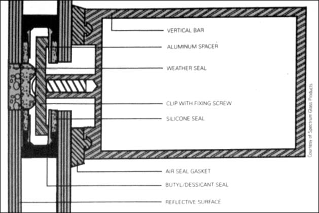 Structural spacer glazing