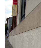 Aesthetic grooves in EIFS, College Avenue, Ithaca, NY