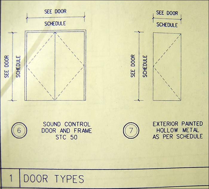 Door types 6 and 7, Lincoln Hall, Cornell