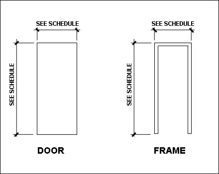 door and frame elevation examples