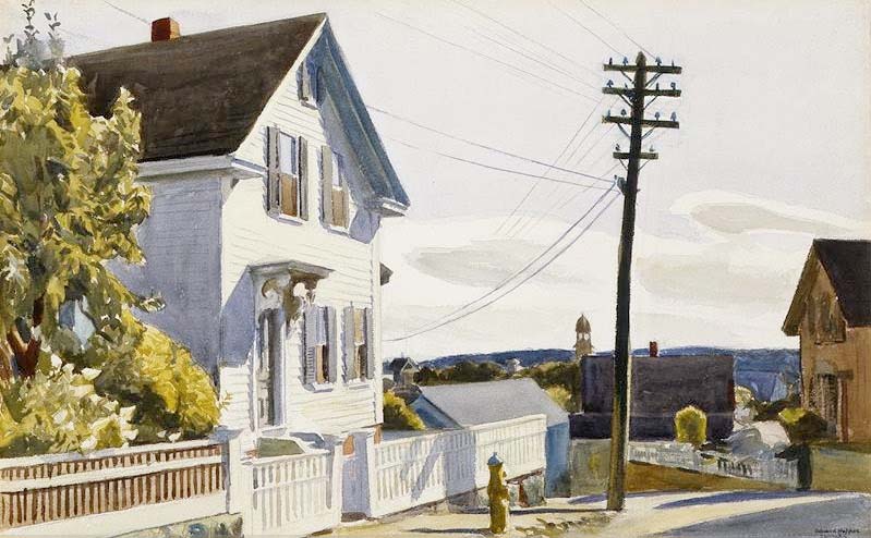 Hopper, Adams House, 1928 watercolor