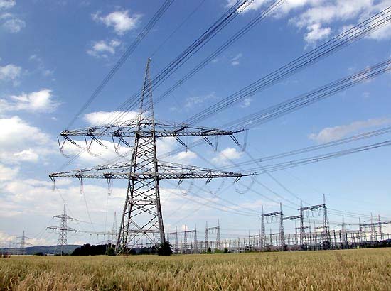 high-voltage transmission lines