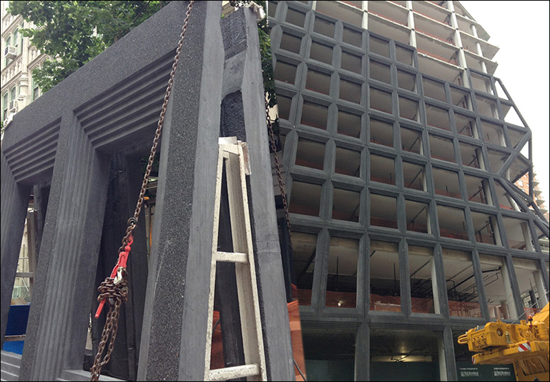 NYC precast cladding under construction