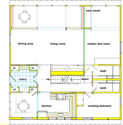 proposed 1st-floor plan