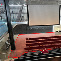 Milstein auditorium with carpet highlighted