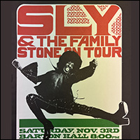 Cornell concert poster for Sly and the Family Stone
