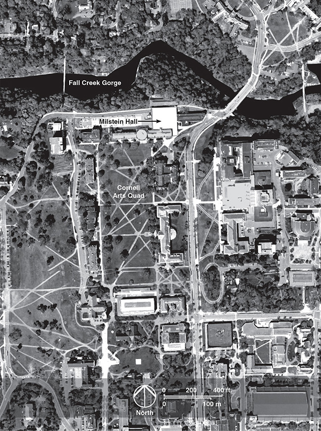 Cornell campus map