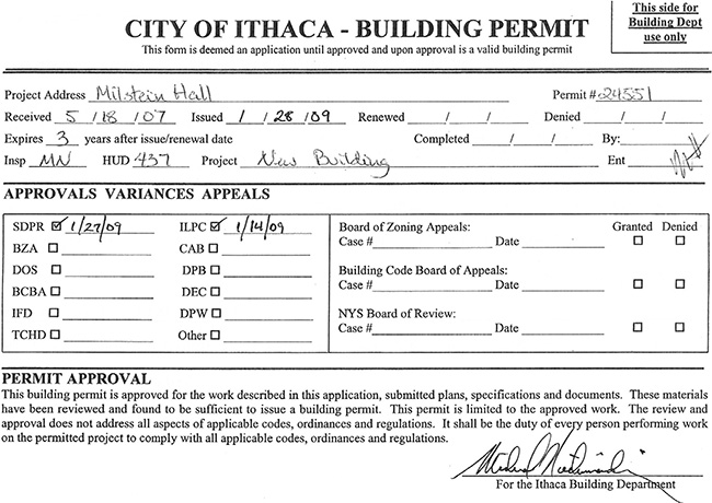 Building permit.