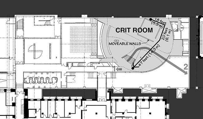 Milstein Hall basement floor plan.