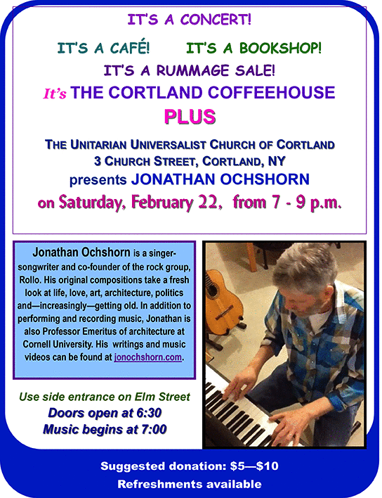 animated flyer for Cortland performance 2025-02-22