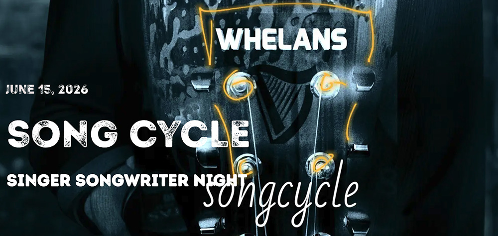 screen capture from Whelans Song Cycle singer-songwriter night