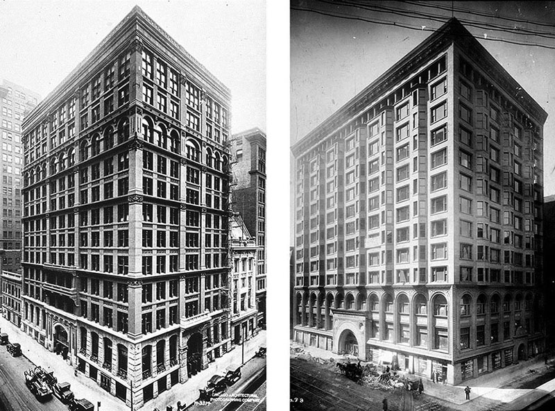 Home Insurance Building vs. Old Stock Exchange Building